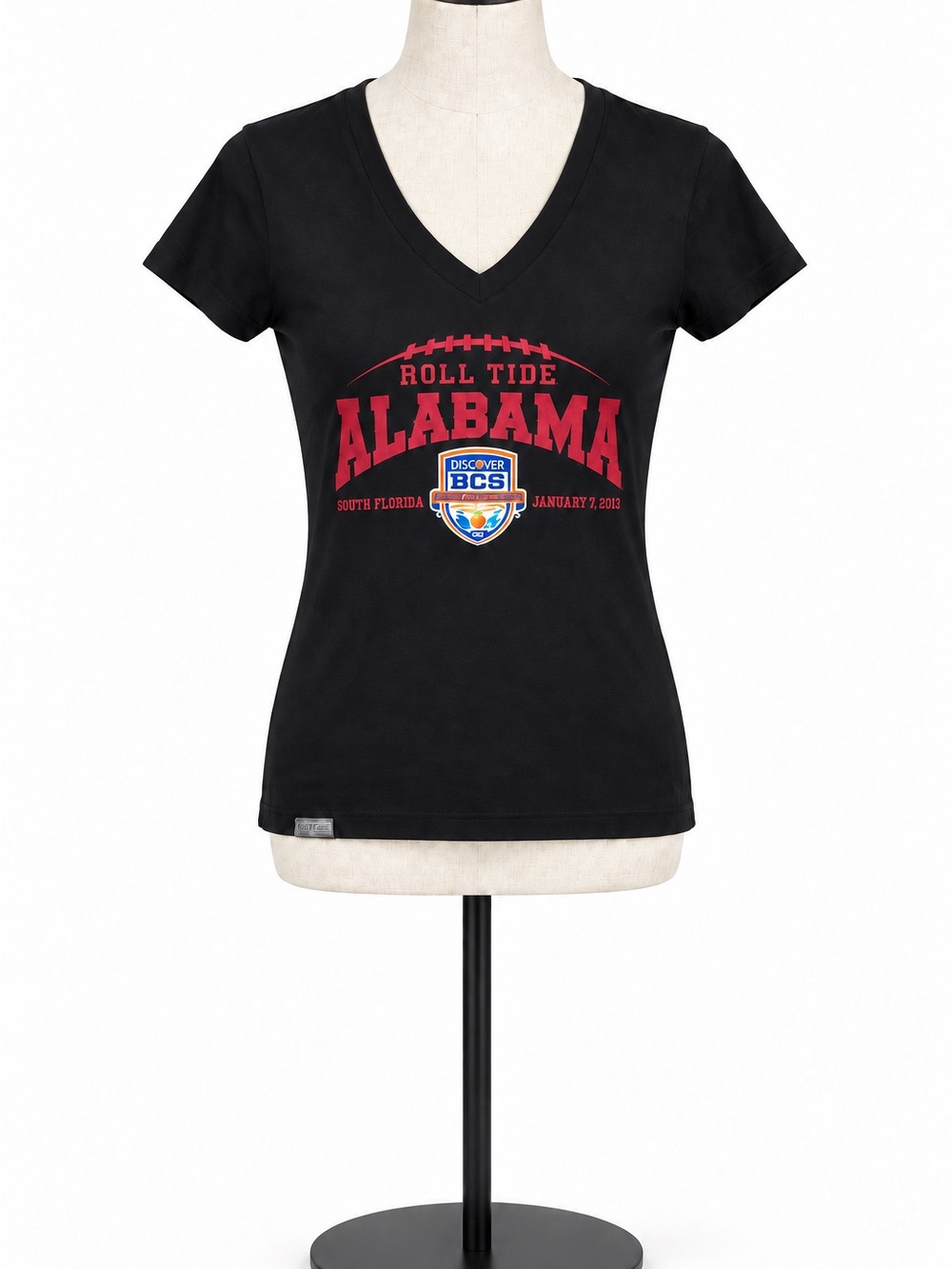 JanSport Alabama Crimson Tide 2013 BCS Championship V-Neck Tee M NWT